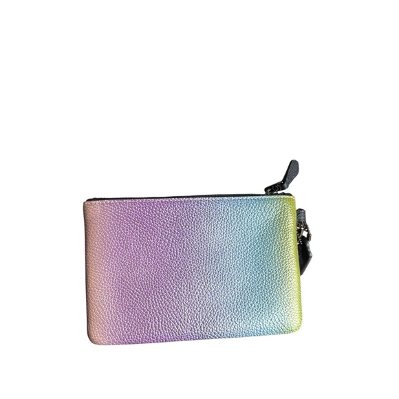 Coach Pouch Leather Multi-Case Women's Multicolor Made in USA Zipper Vintage - Picture 4 of 8